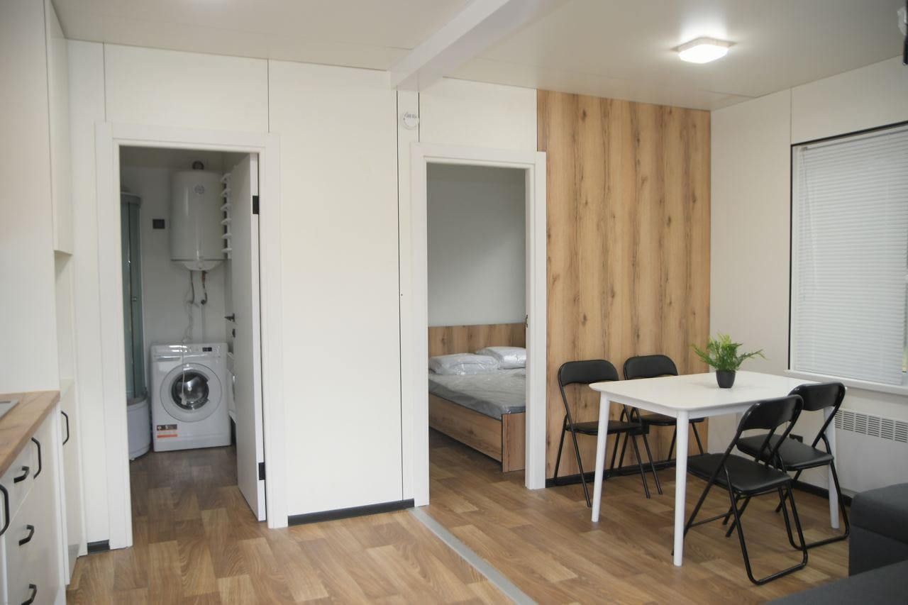 Смотрите, как выглядит первый модульный городок для переселенцев в Ровенской области