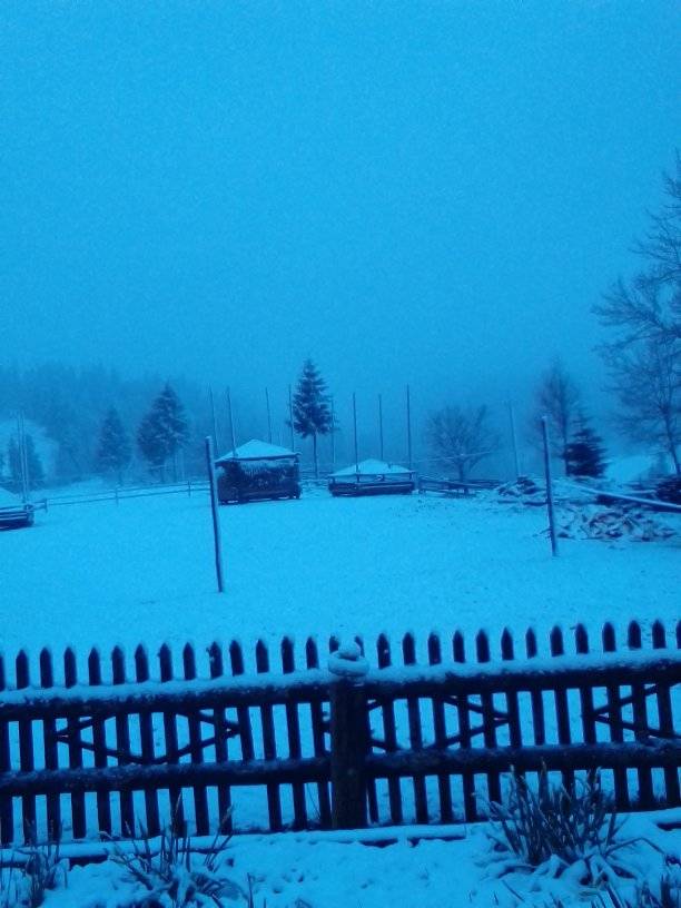 Українське село засипало снігом у розпал весни: фото аномального явища