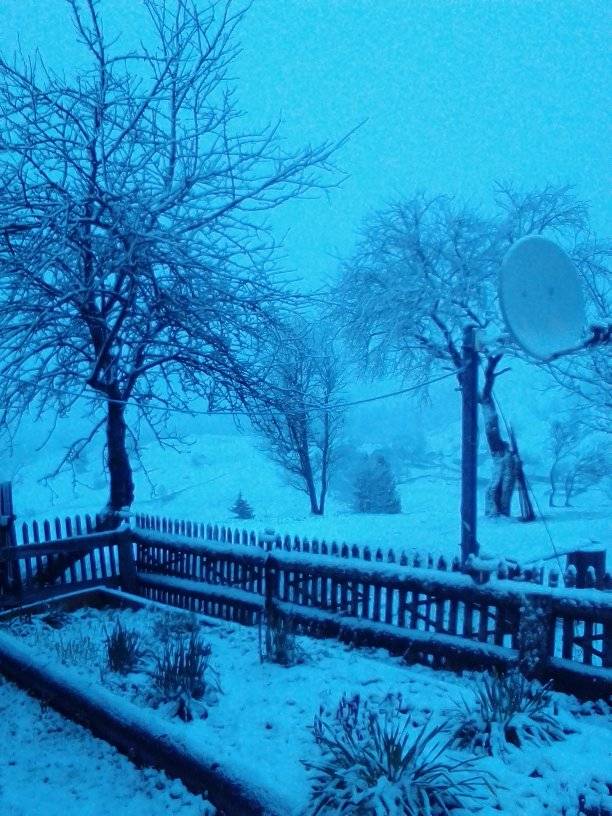 Українське село засипало снігом у розпал весни: фото аномального явища