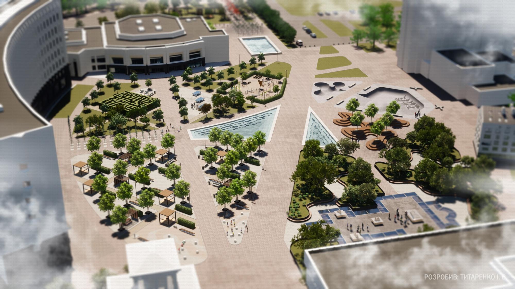 Дивіться, яким може стати центр Сум після реконструкції. Архітектор показав новий проєкт (фото)