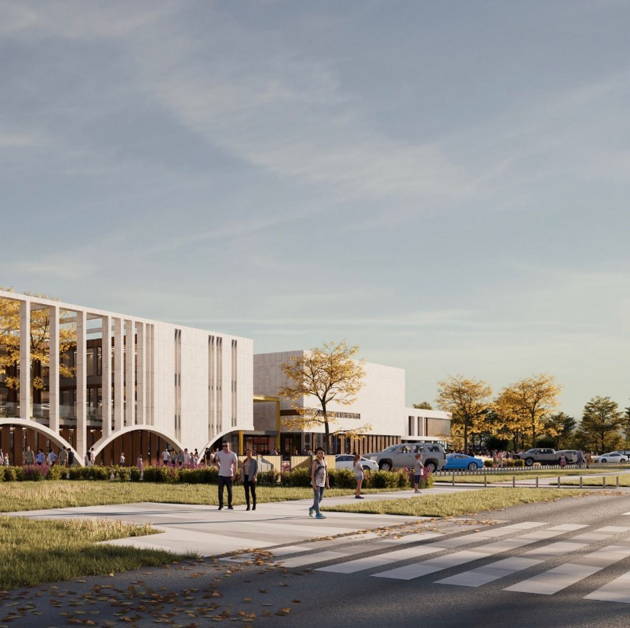 "Школа майбутнього": дивіться, як відбудують зруйнований ліцей у Гостомелі (фото)