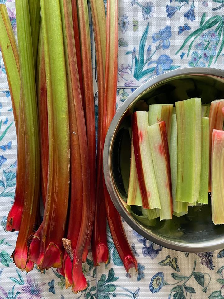 С хрустящим песочным тестом и сочной серединкой: рецепт очень вкусного пирога с ревенем