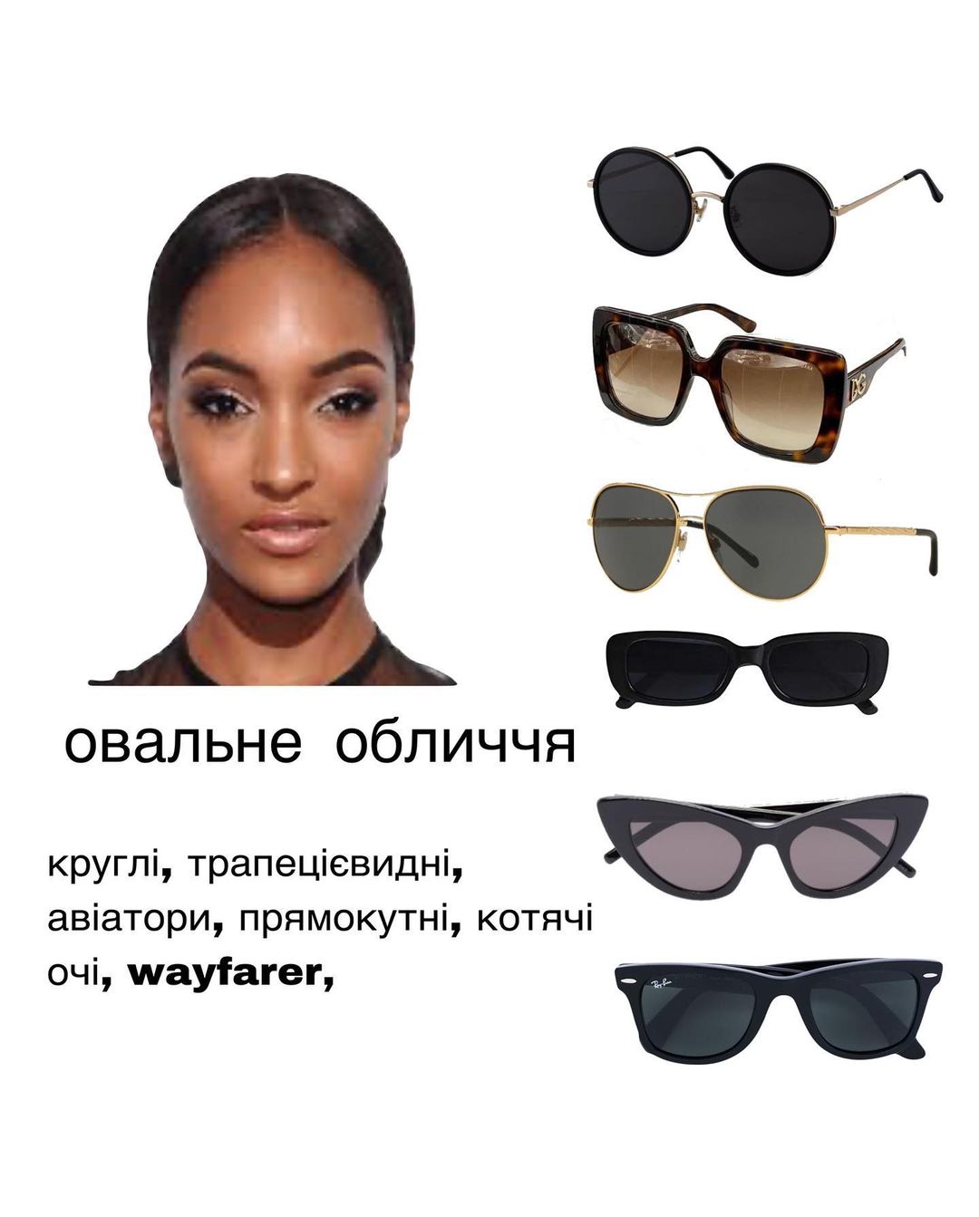 Будуть ідеально підходити: як вибрати сонцезахисні окуляри за формою обличчя