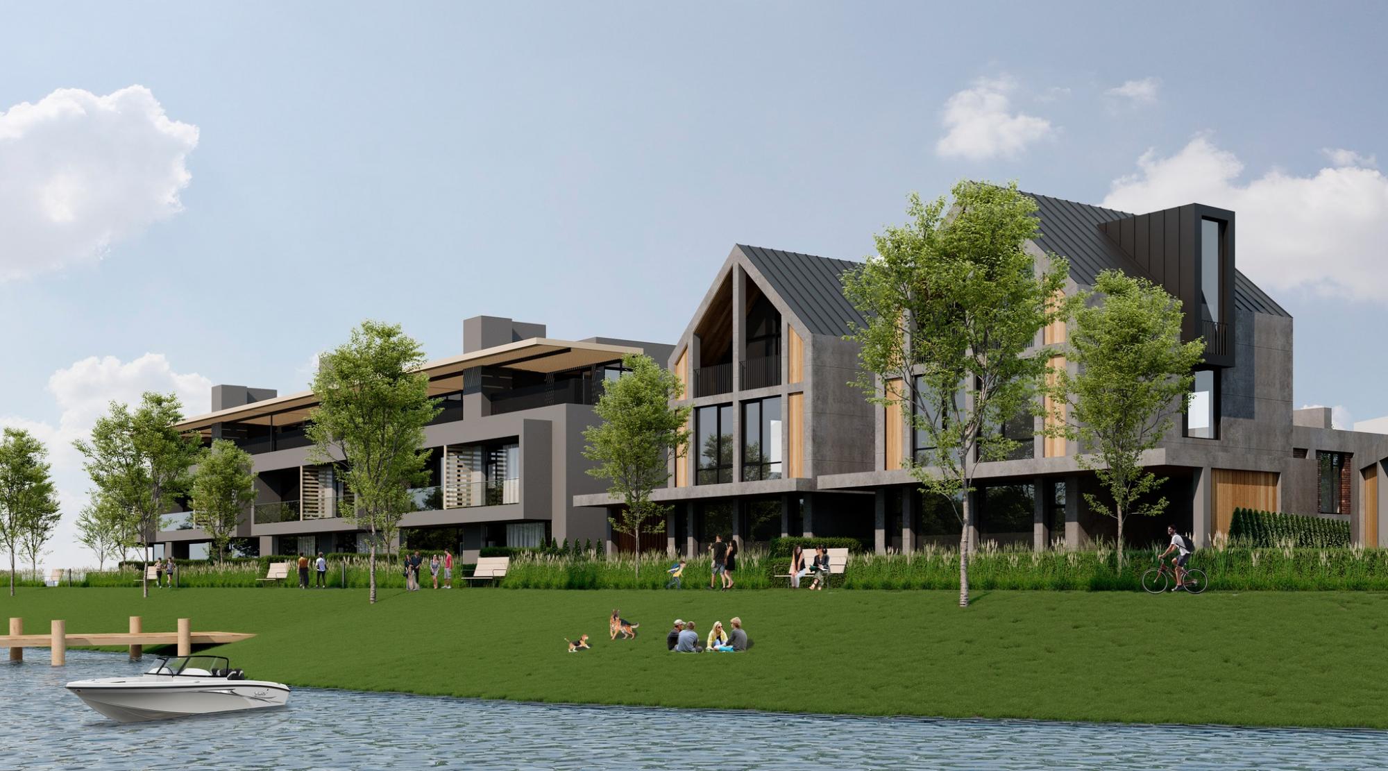 На півострові в Дніпрі зведуть елітний ЖК. Вже є перші фото