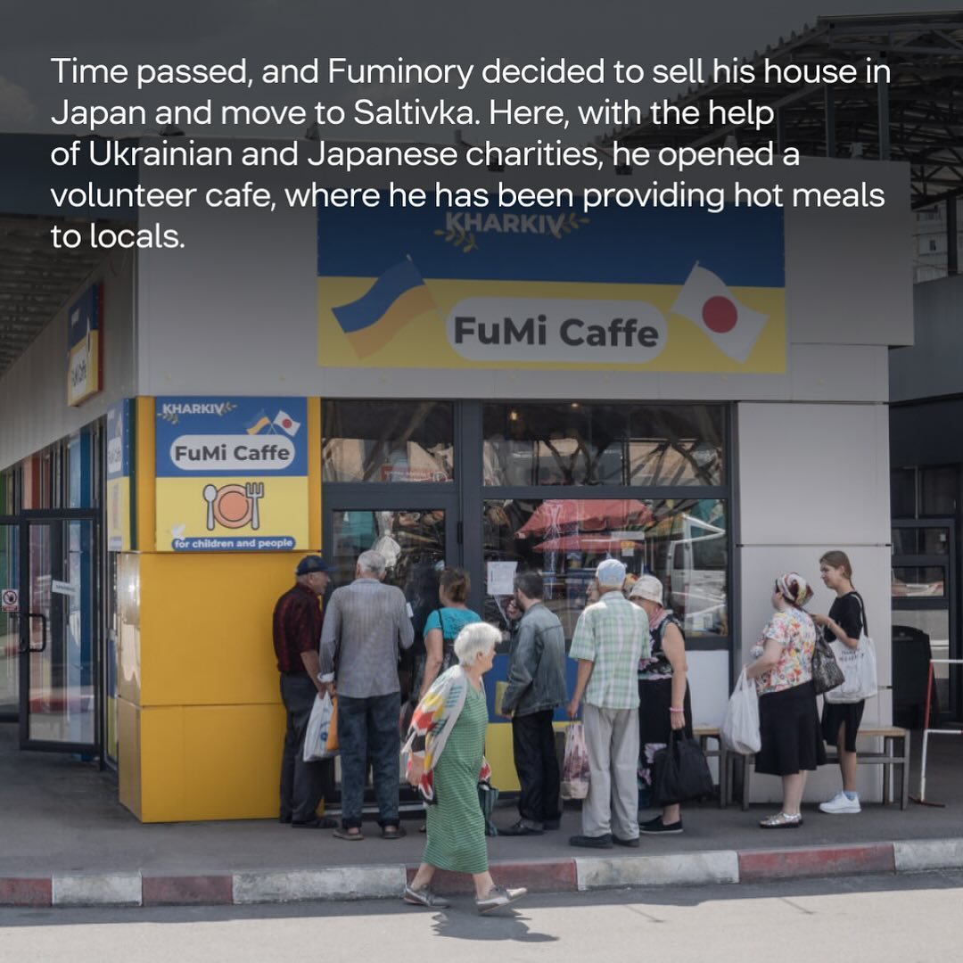 В Харькове известного японского волонтера "гоняла" полиция во время сборов на помощь украинцам