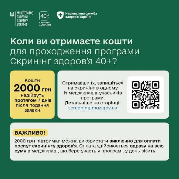 "Скринінг здоров’я 40+" стартує: хто першим отримає запрошення в "Дії"