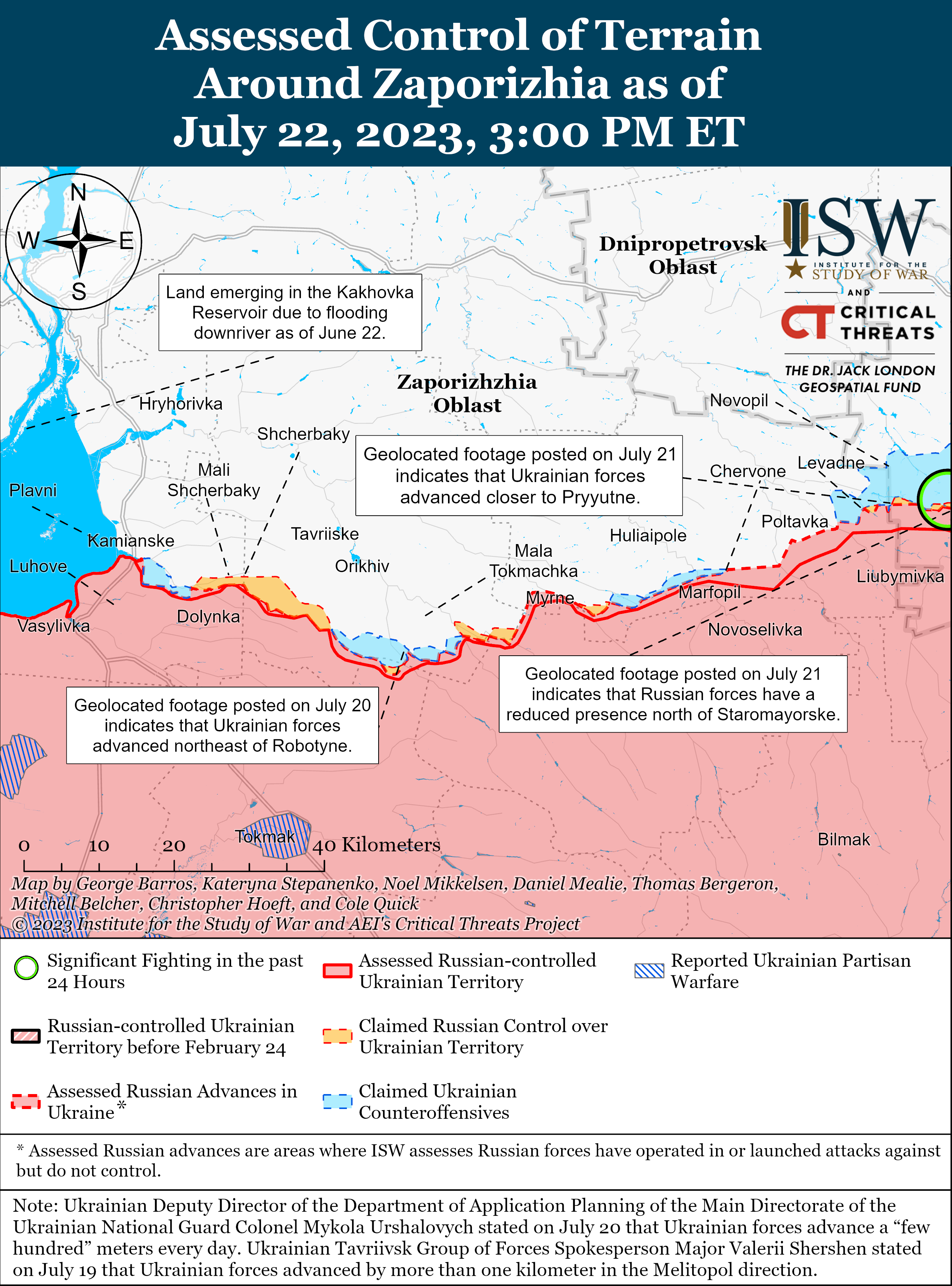 ЗСУ не дають окупантам контратакувати під Бахмутом: карти боїв ISW