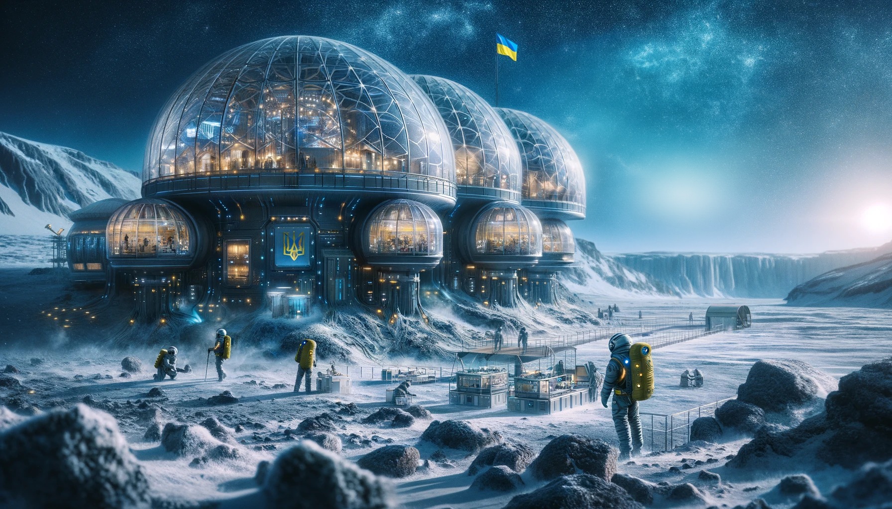 ШІ показав, як би виглядали українські поселення на всіх планетах Сонячної системи