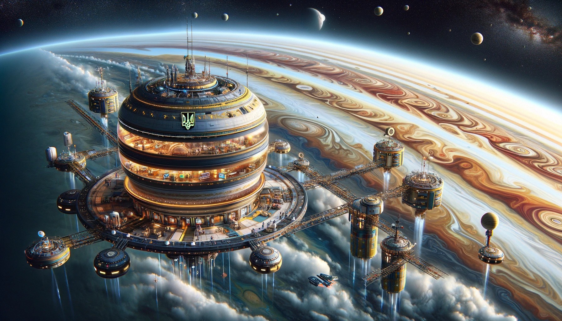 ШІ показав, як би виглядали українські поселення на всіх планетах Сонячної системи