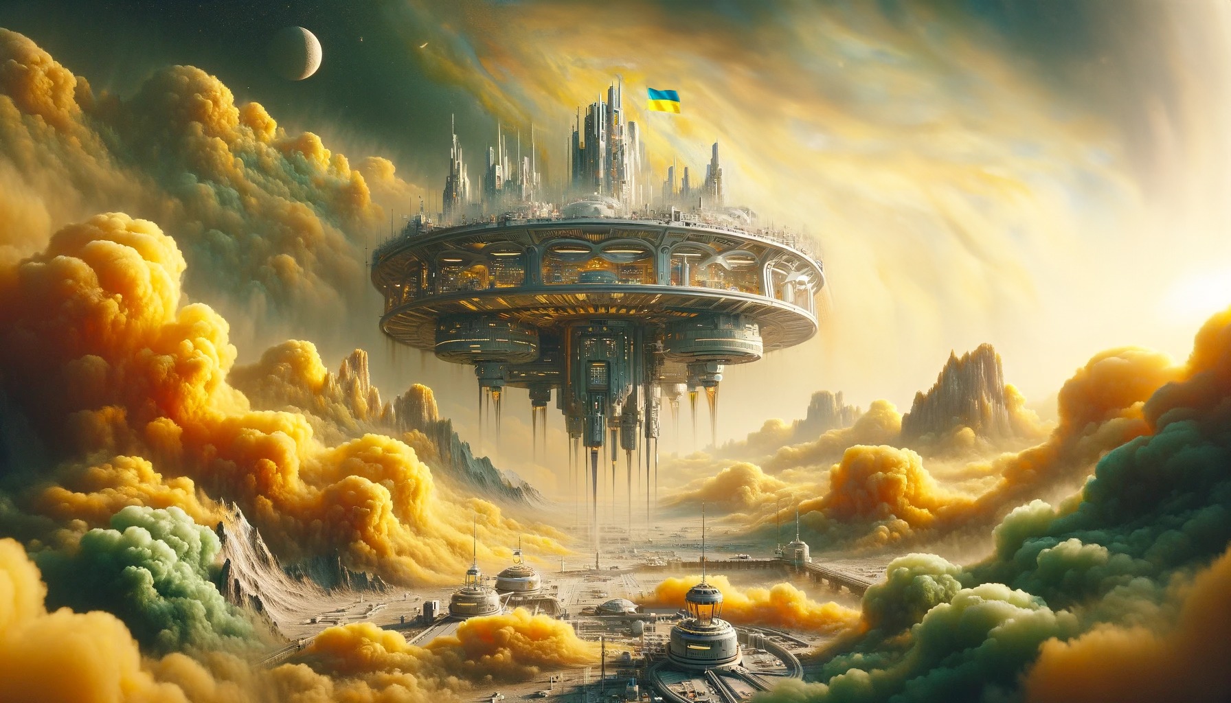 ШІ показав, як би виглядали українські поселення на всіх планетах Сонячної системи