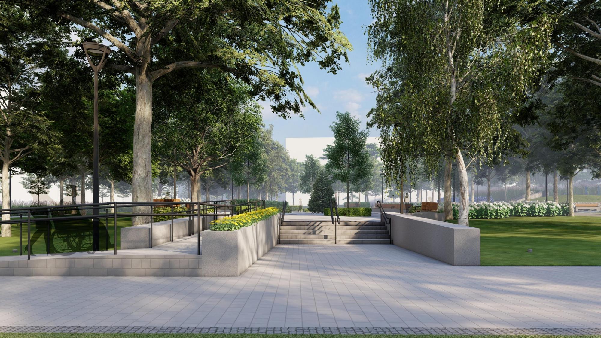 З ароматравами і дощовим садом. Дивіться, як зміниться Павлівський сквер у Києві (фото)