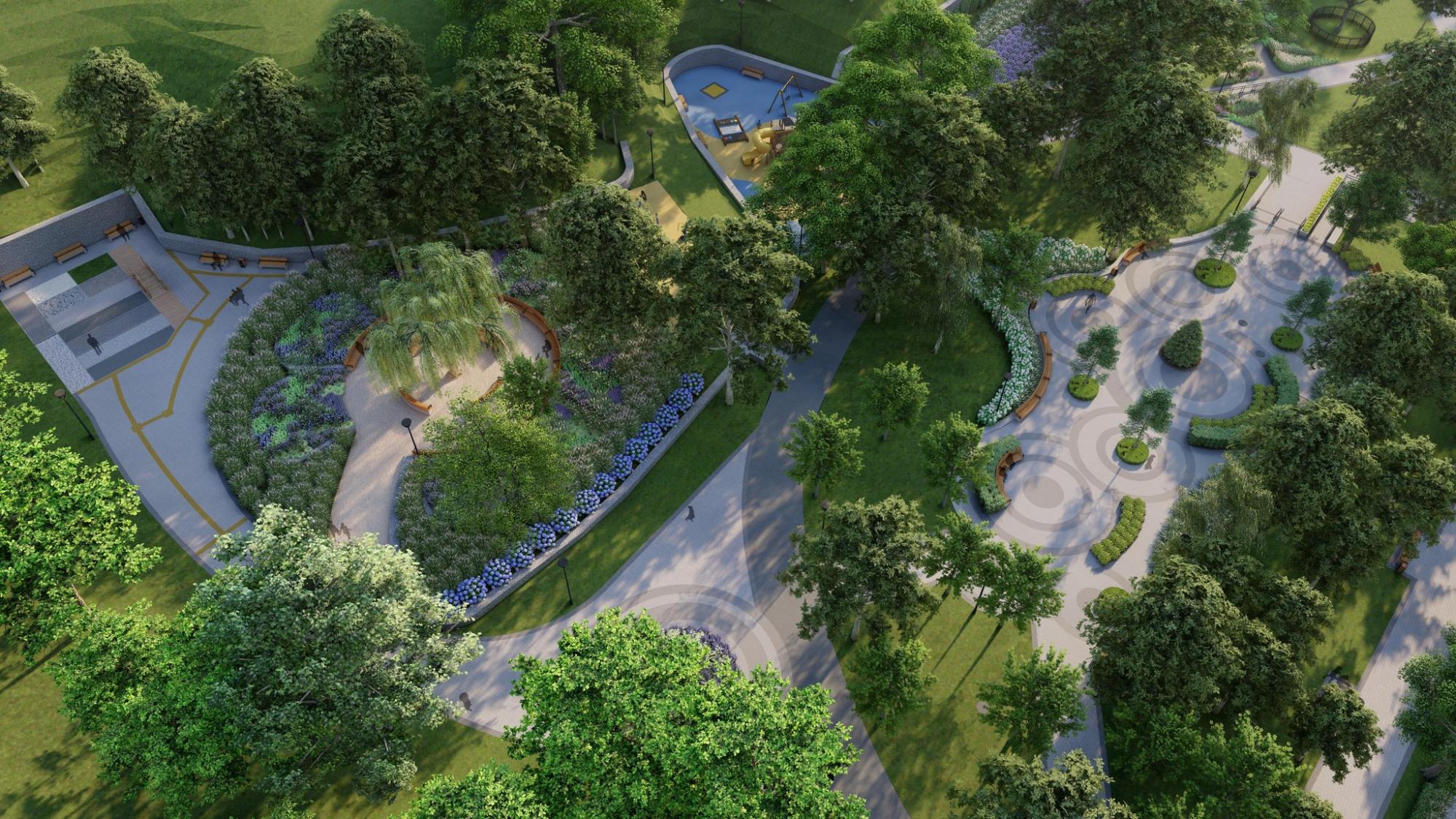 З ароматравами і дощовим садом. Дивіться, як зміниться Павлівський сквер у Києві (фото)