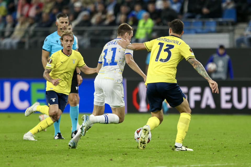 "Динамо" розгромно програло "Лаціо" на старті Ліги Європи