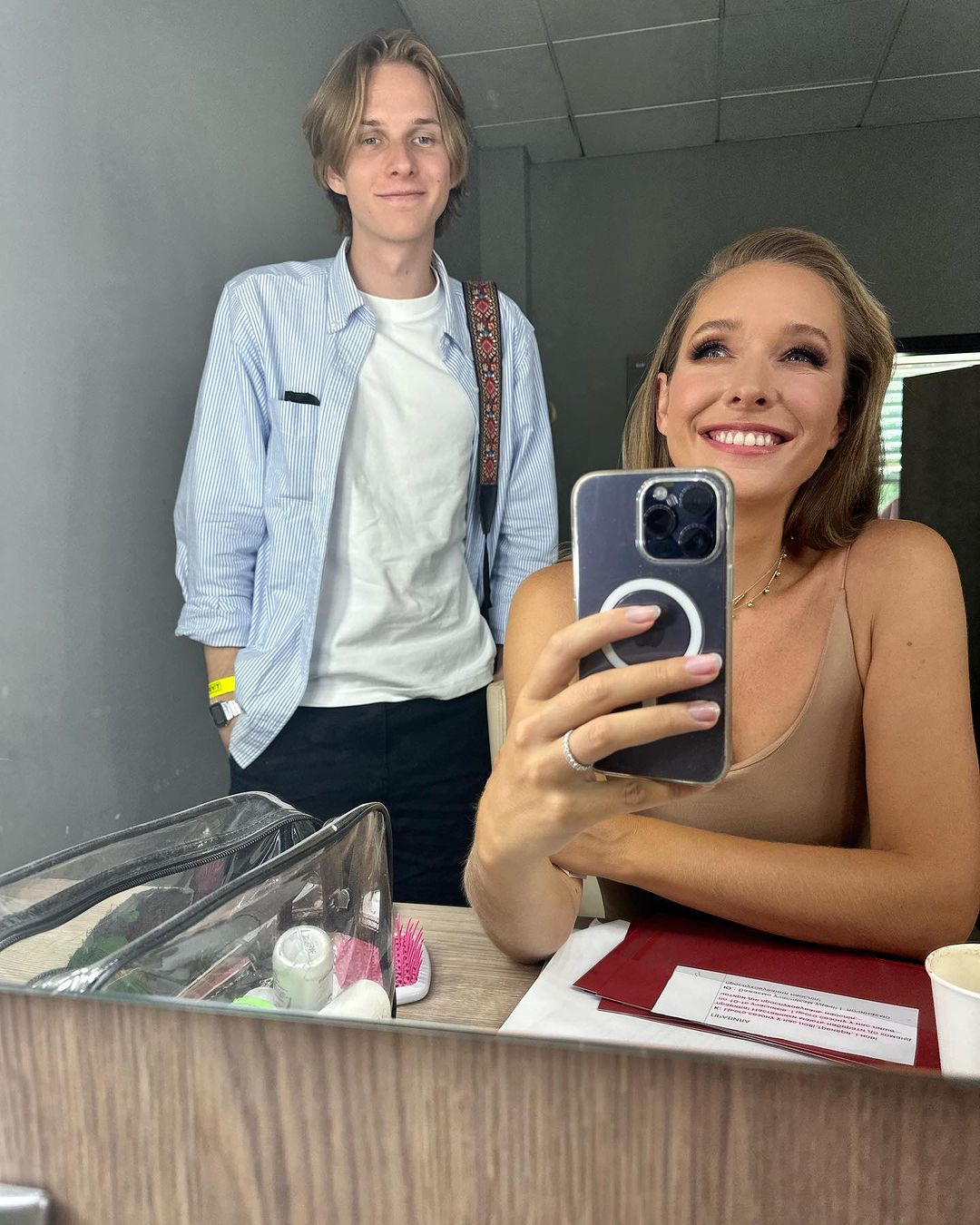 Осадча показалася з дорослим сином, який навчається за кордоном (фото)