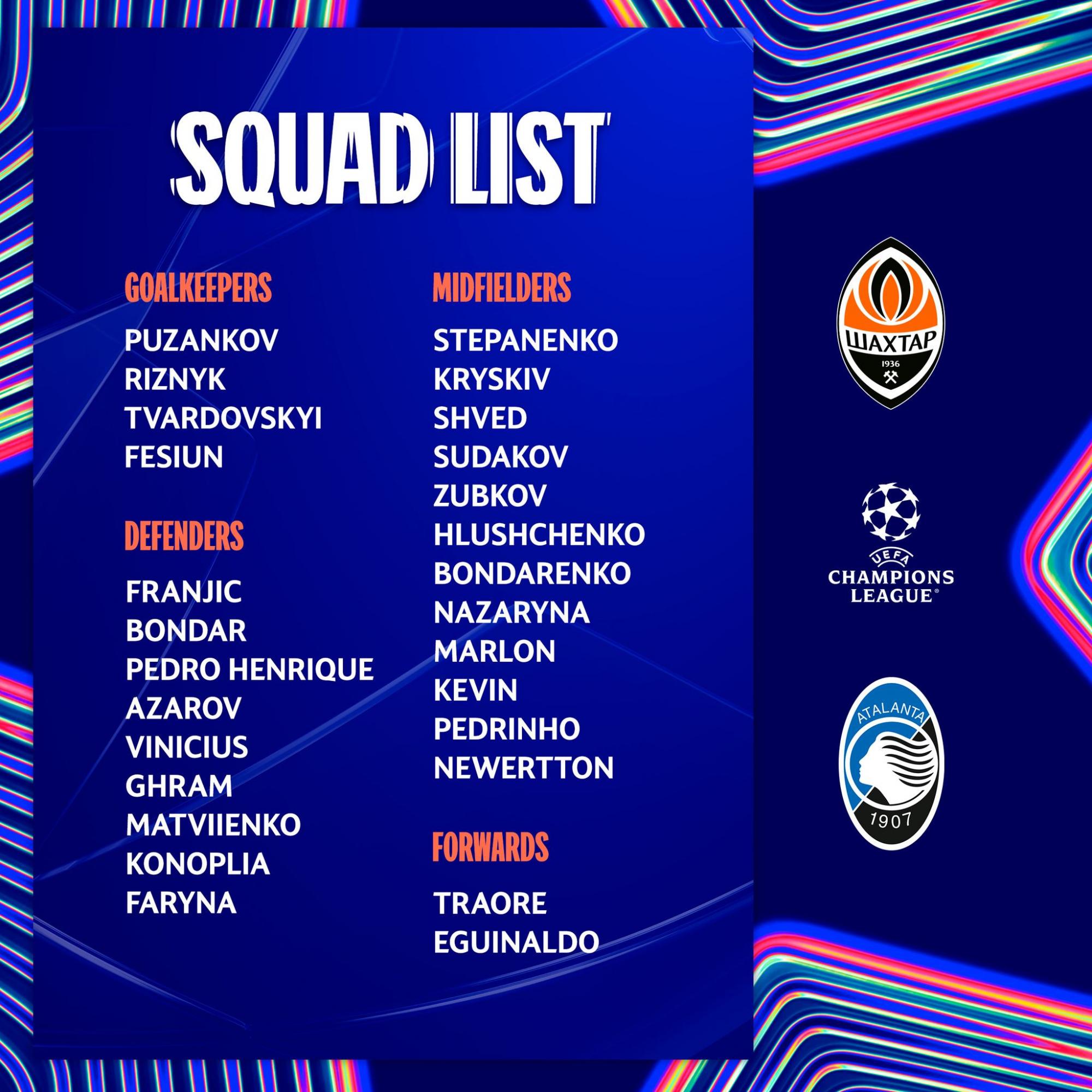 "Шахтар" прибув на матч Ліги чемпіонів проти "Аталанти": хто в складі