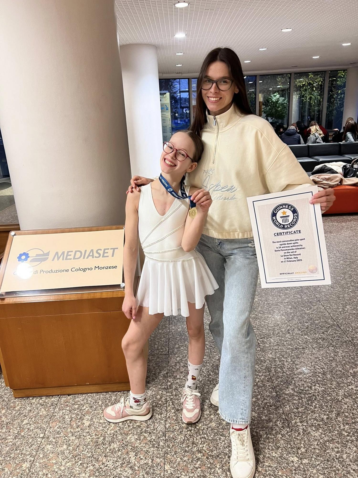 12-летняя украинка установила мировой рекорд: ее трюк на пилоне поразил всех