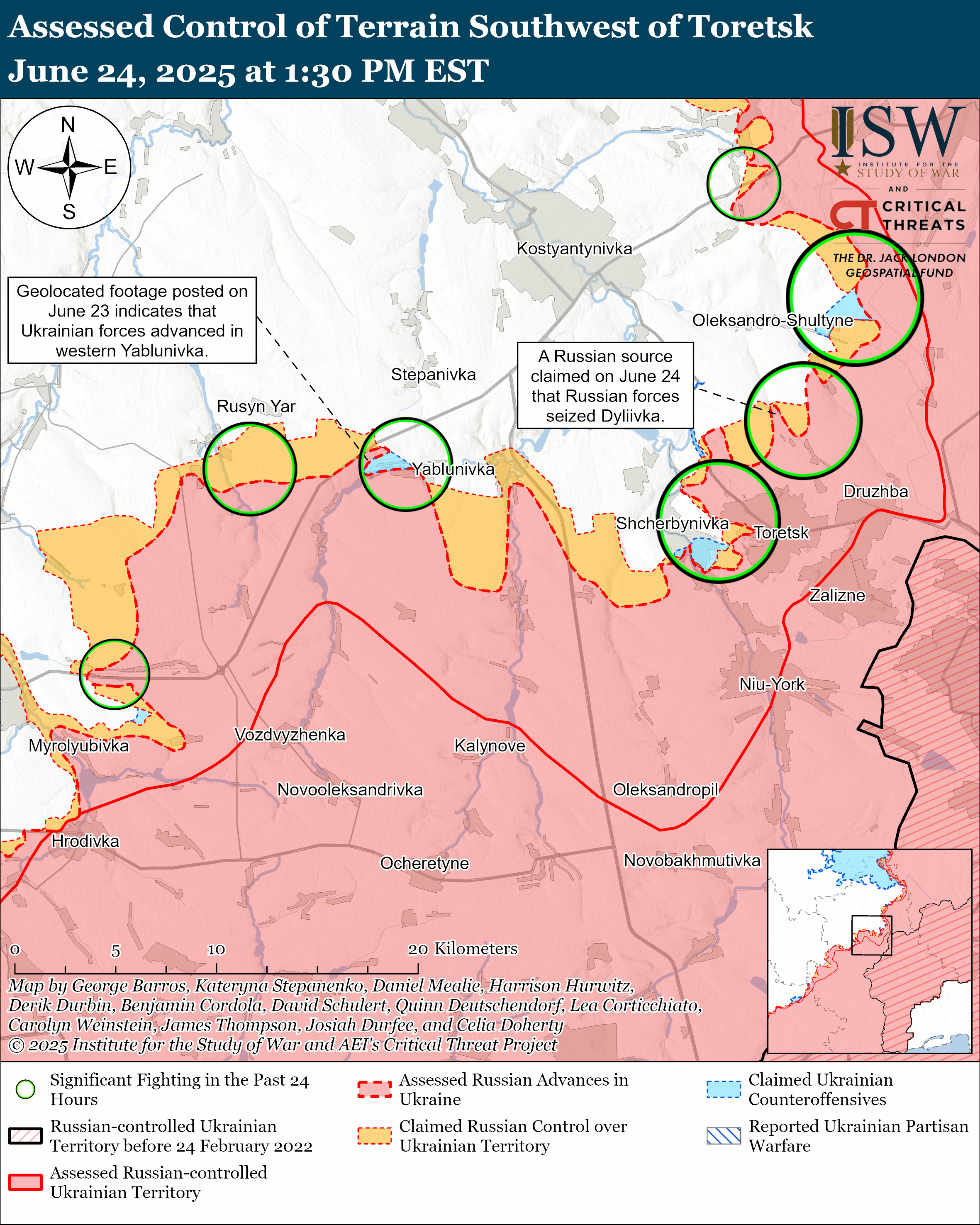Росія наступає, ЗСУ контратакують: ISW показав нові карти боїв