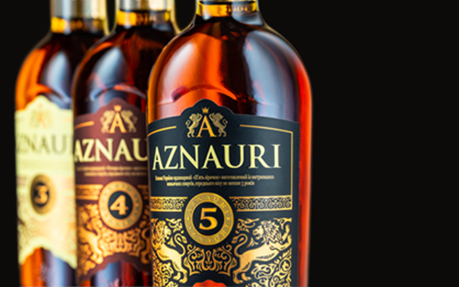 Коньяк AZNAURI №1 "Brand of the Year" - согласно премии Spirits Business Awards в Лондоне