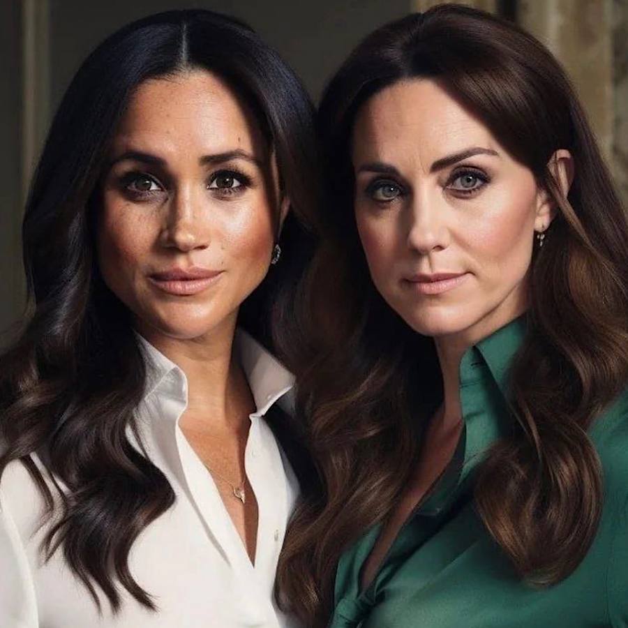 Штучний інтелект показав, як можуть виглядати Меган Маркл та Кейт Міддлтон (фото)