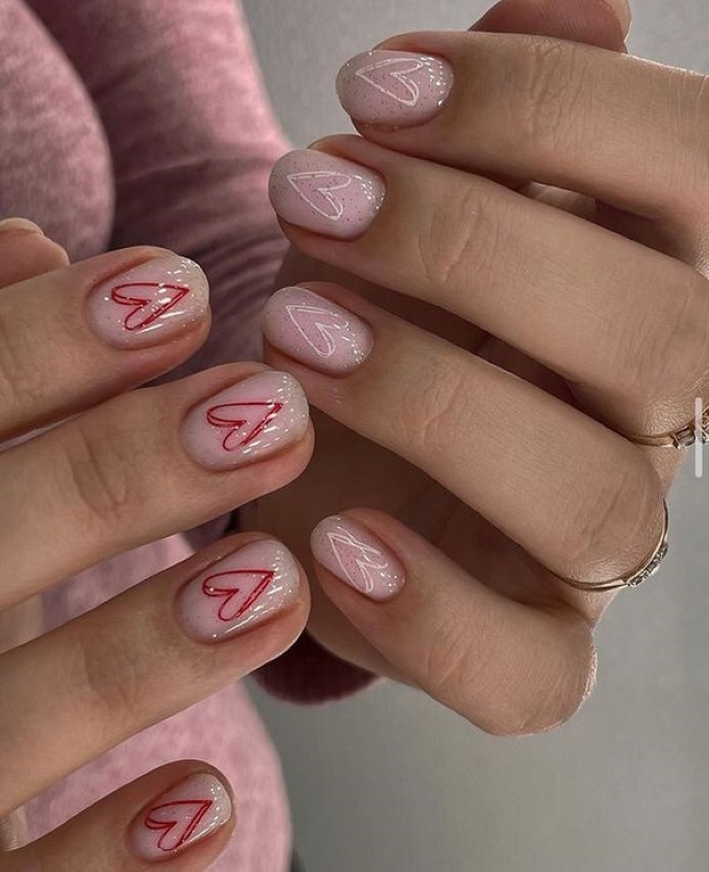 Романтические идеи маникюра ко Дню Святого Валентина (фото)