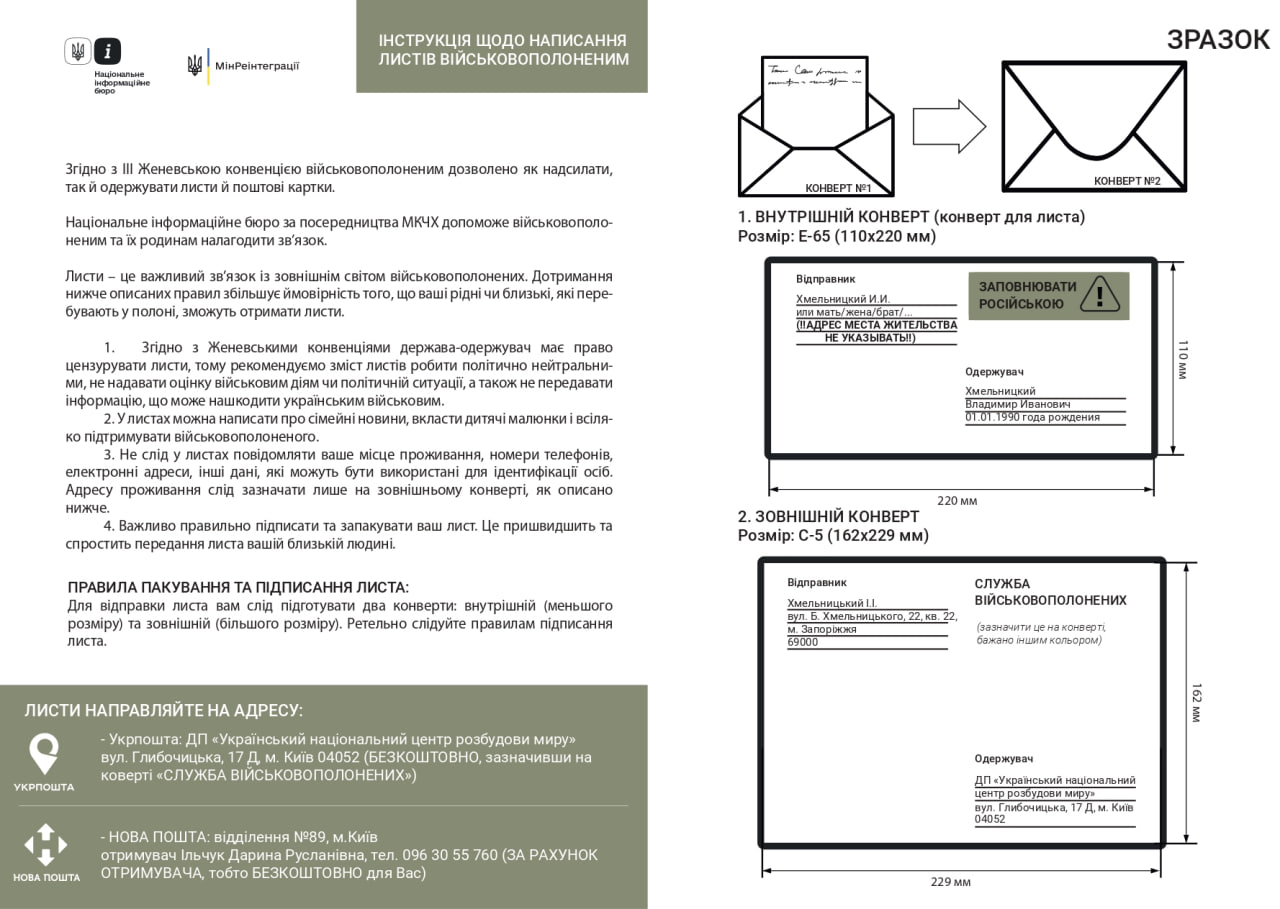 Семьи пленных военных могут отправить письма своим родным: как это сделать