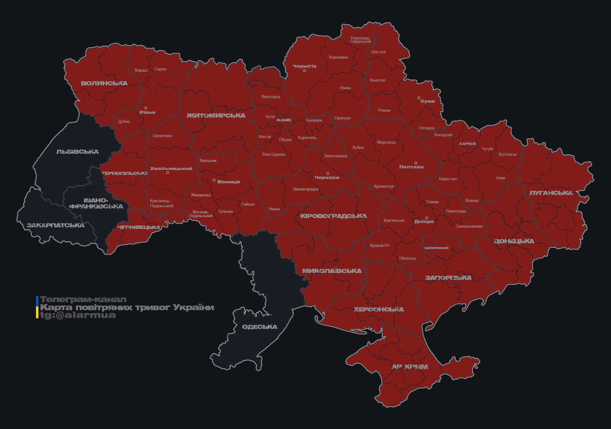 У Києві та Запоріжжі на тлі атаки дронів пролунали вибухи