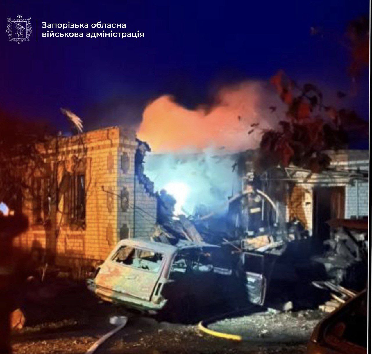 Россияне ударили по Запорожскому району: есть разрушения и раненые