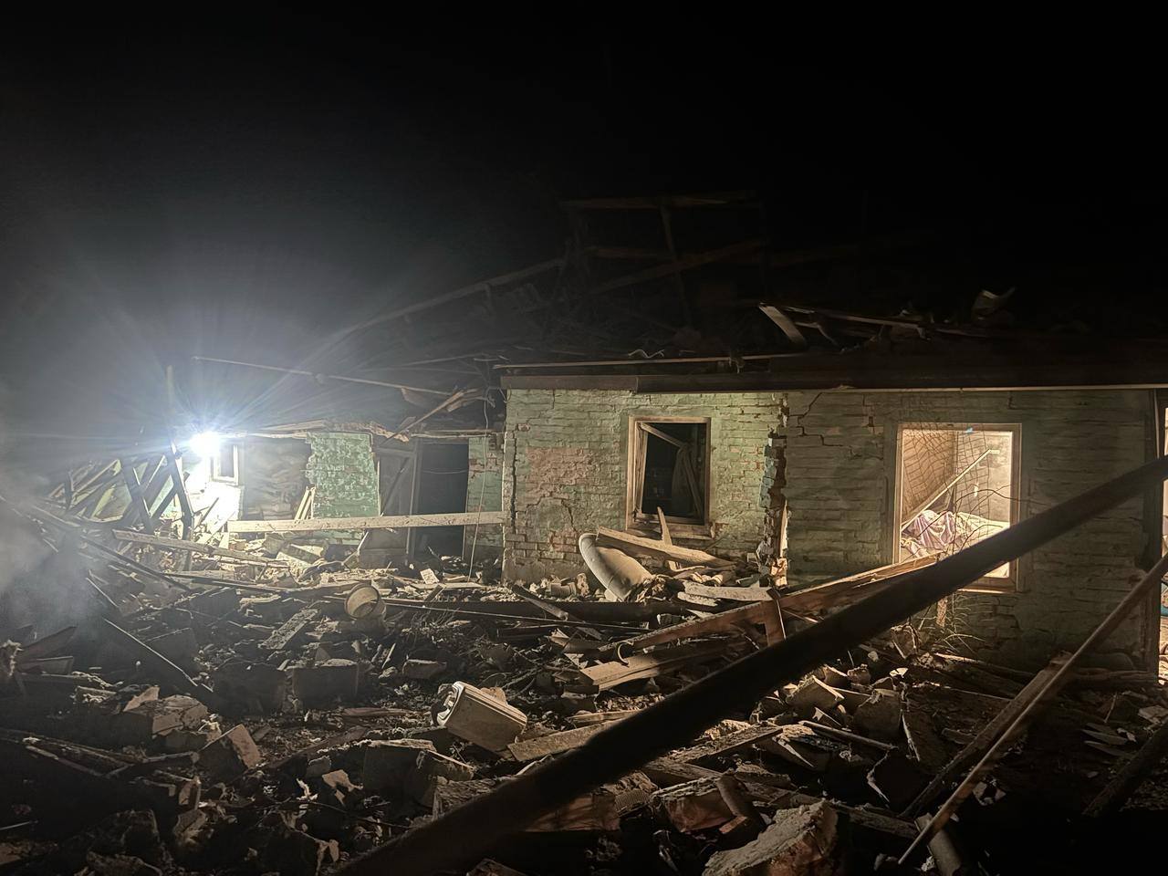 Пошкоджено газопровід та будинки: наслідки атаки РФ по Полтавській області