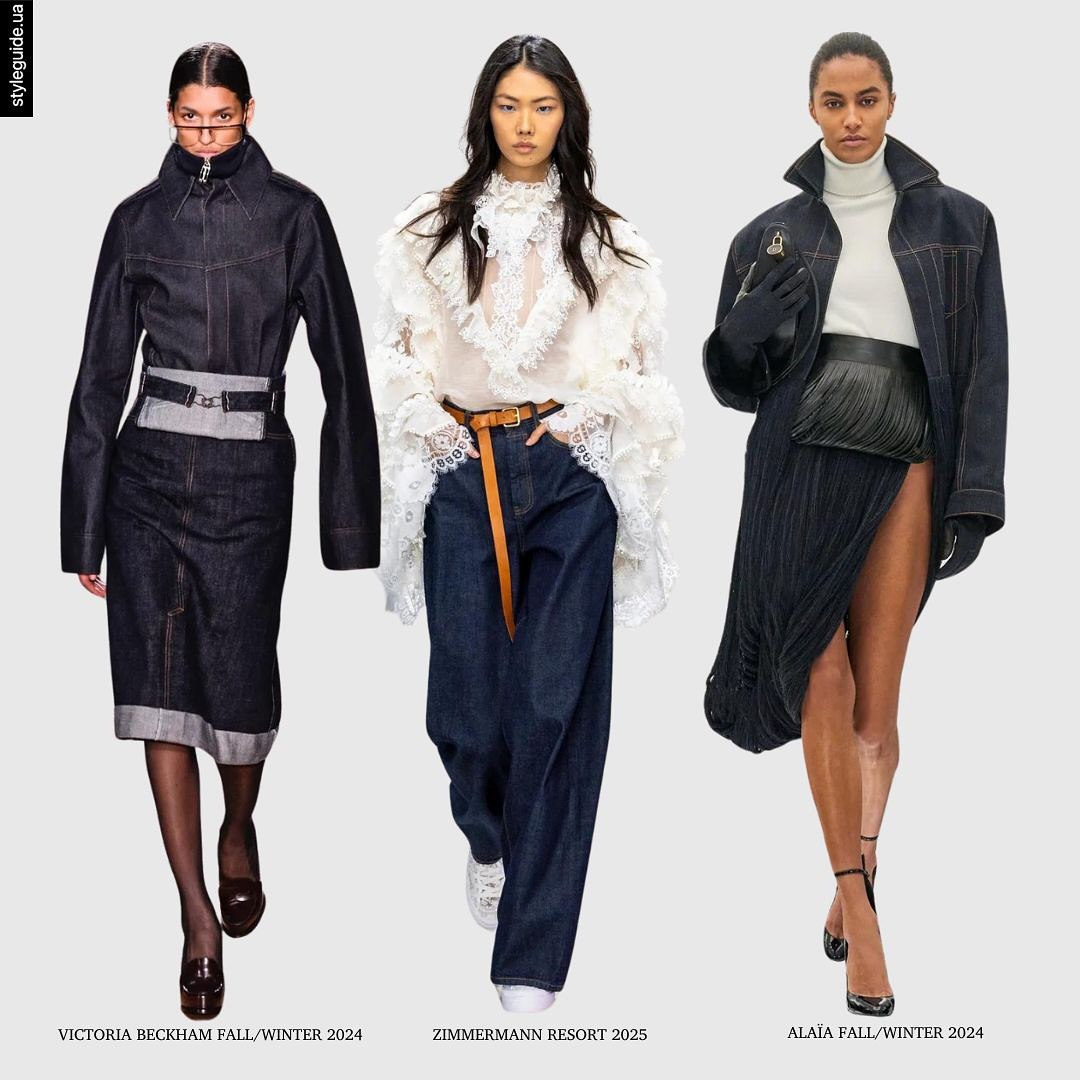 Raw denim: який вигляд має наймодніший відтінок джинсів на осінь-2024