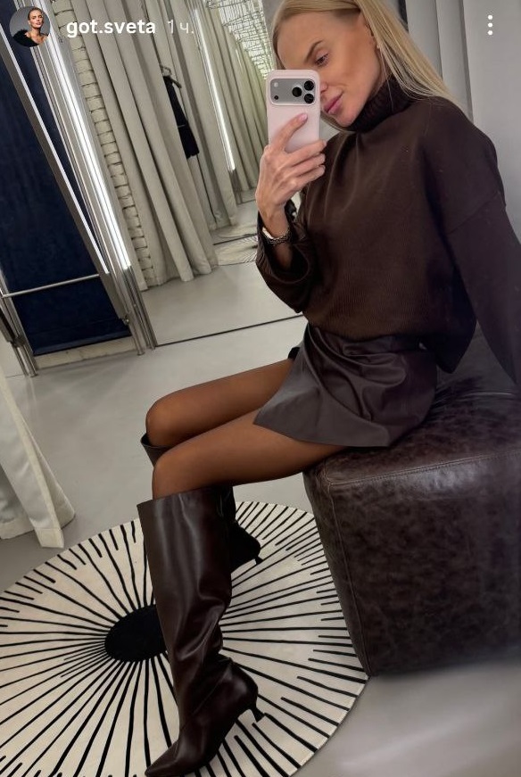 Коричневий - головний колір сезону: як його носить колишня Цимбалюка