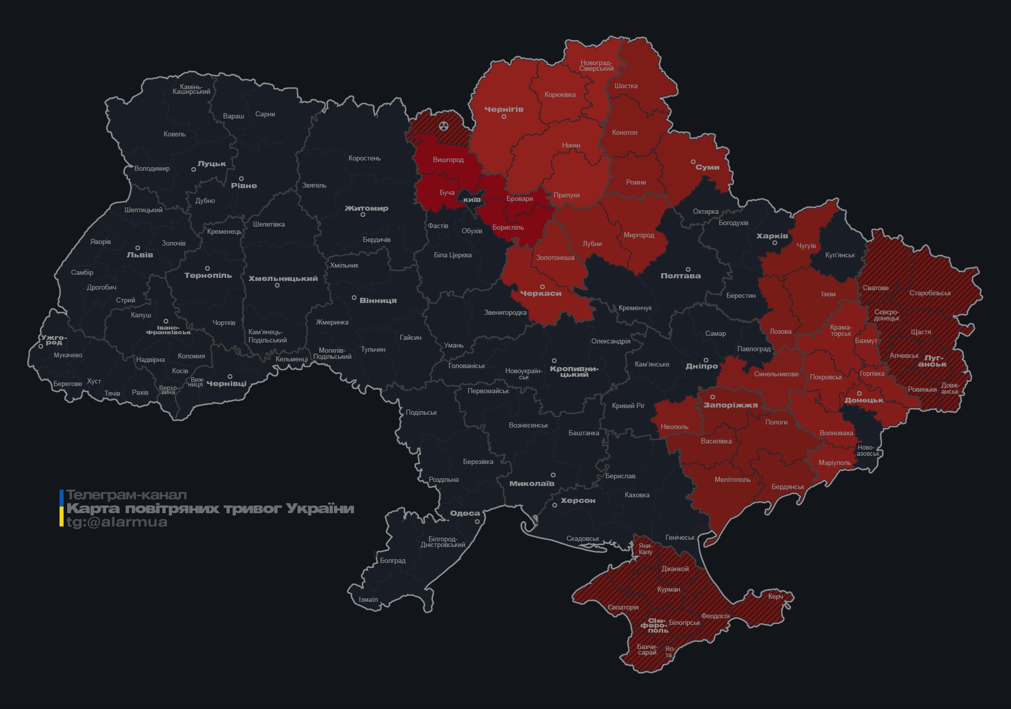Росія масовано атакує Україну дронами: де загроза ударів