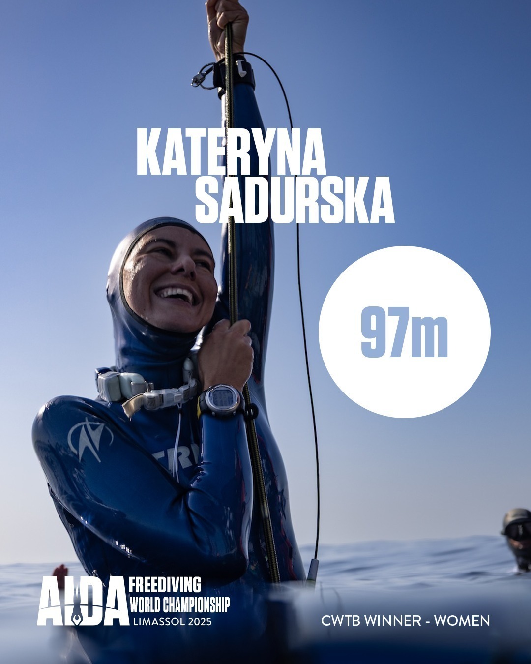 Українка занурилась на висоту Статуї Свободи й стала чемпіонкою світу з фридайвінгу