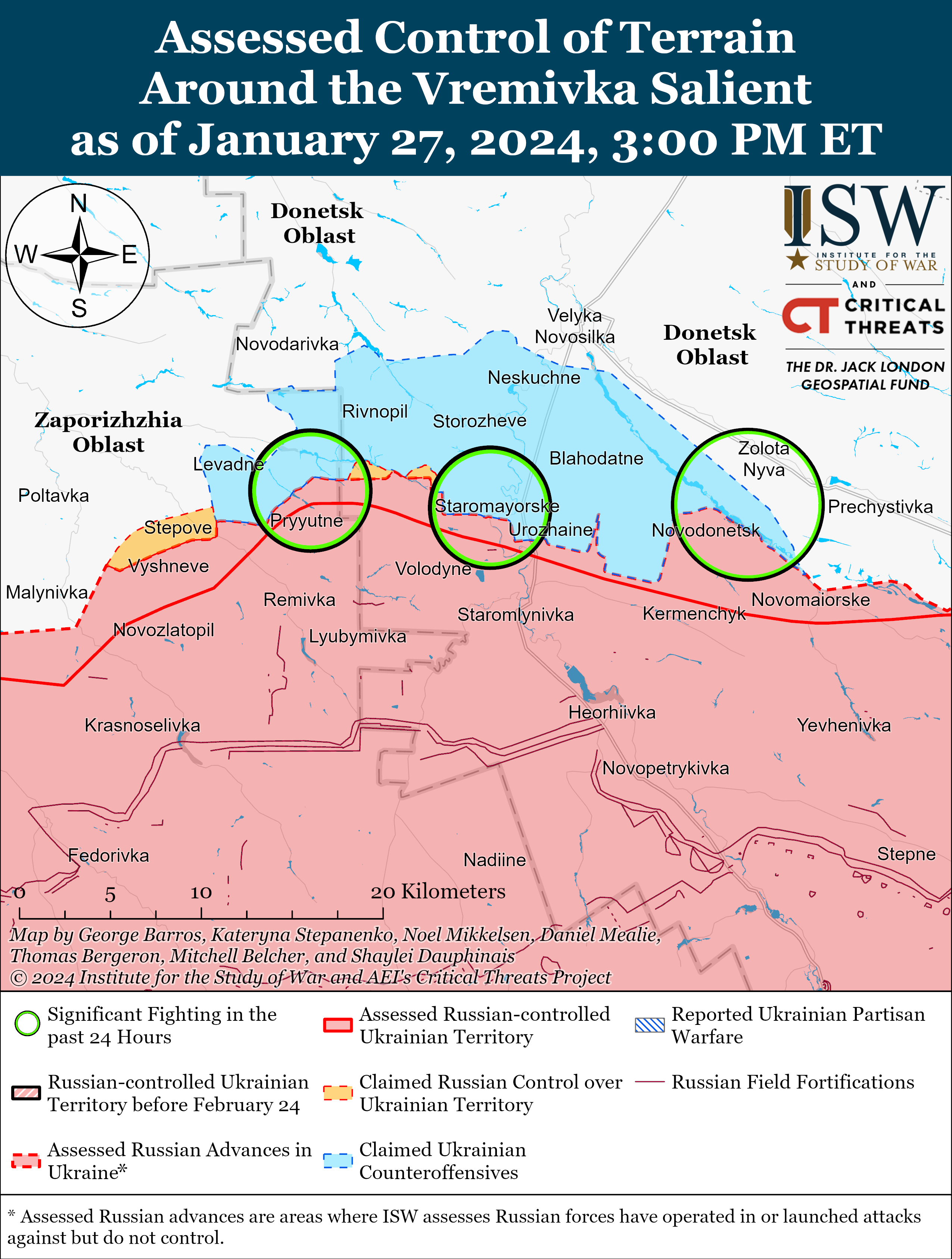 Інтенсивність боїв на Куп'янському напрямку збільшилася: карти ISW