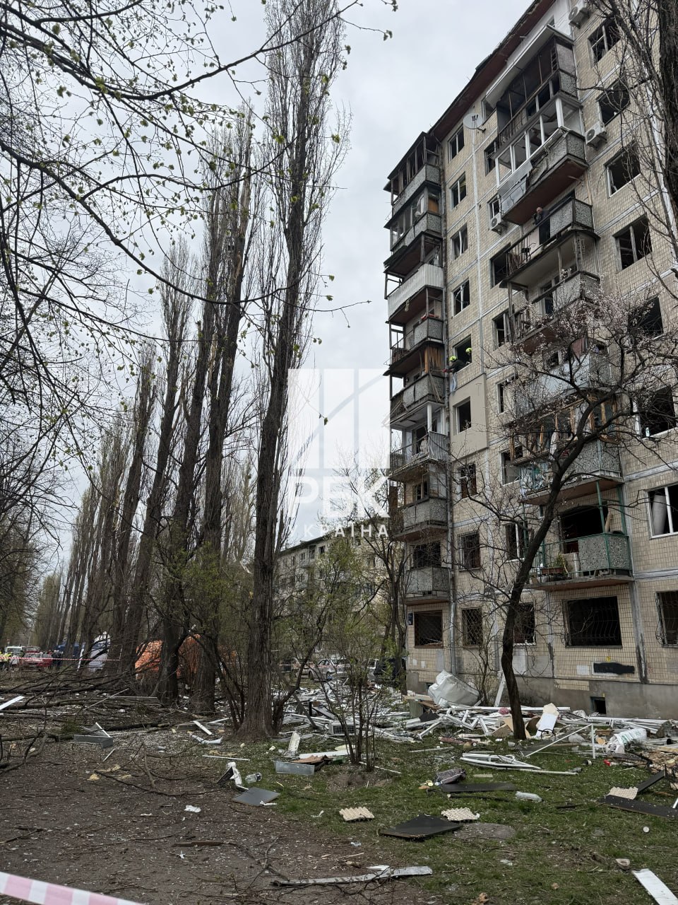 Как выглядит Подольский район Киева после атаки: репортаж РБК-Украина с места событий