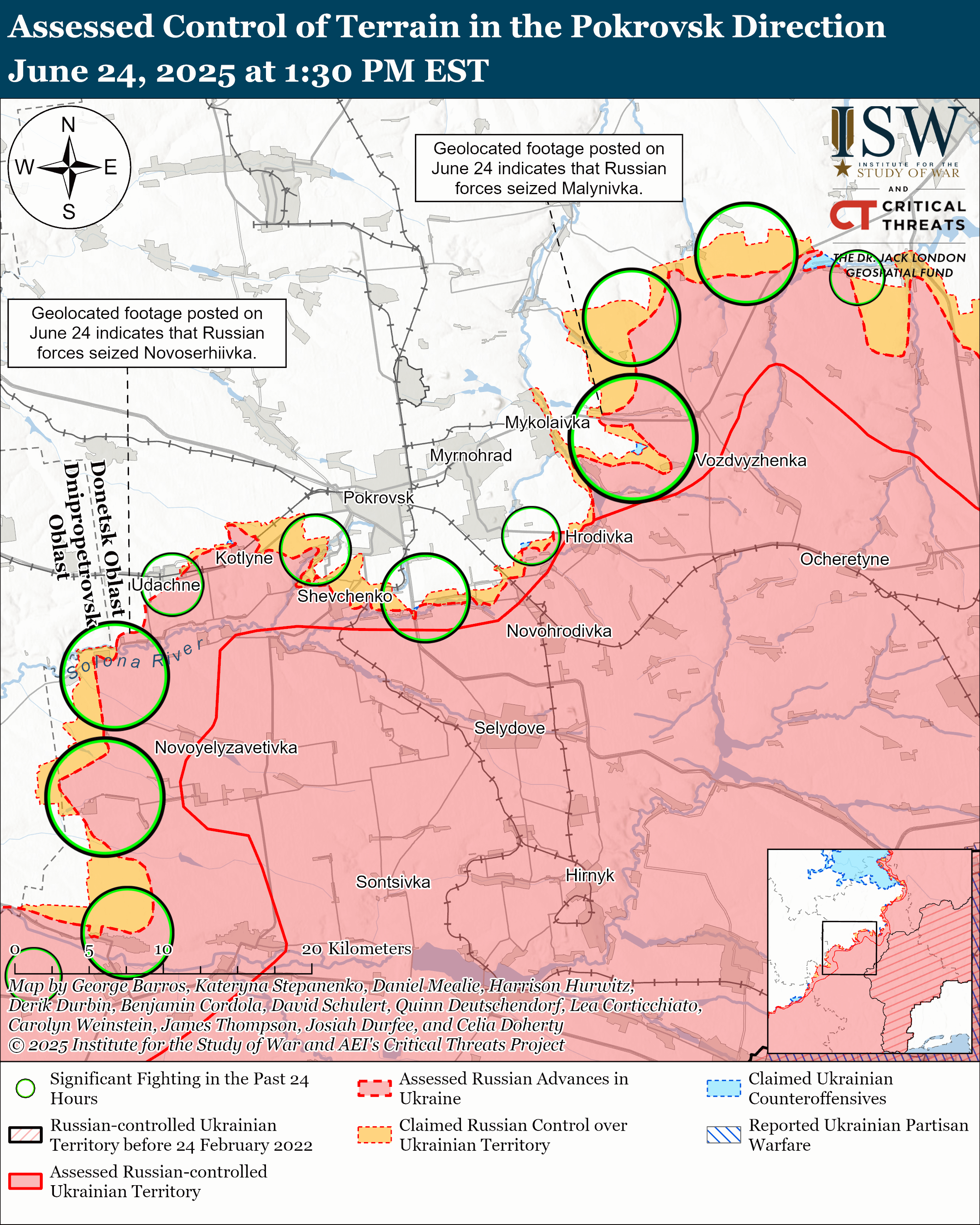 Росія наступає, ЗСУ контратакують: ISW показав нові карти боїв