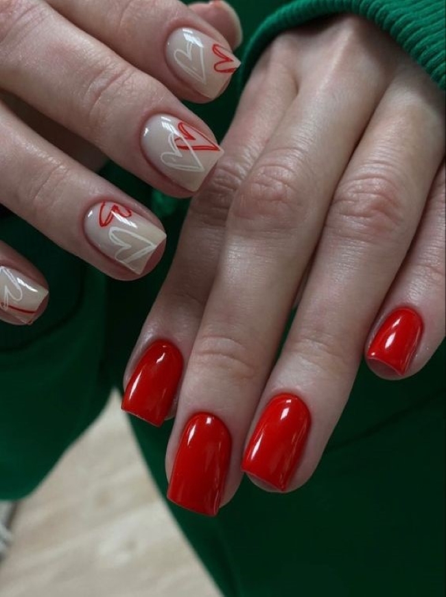 Романтические идеи маникюра ко Дню Святого Валентина (фото)