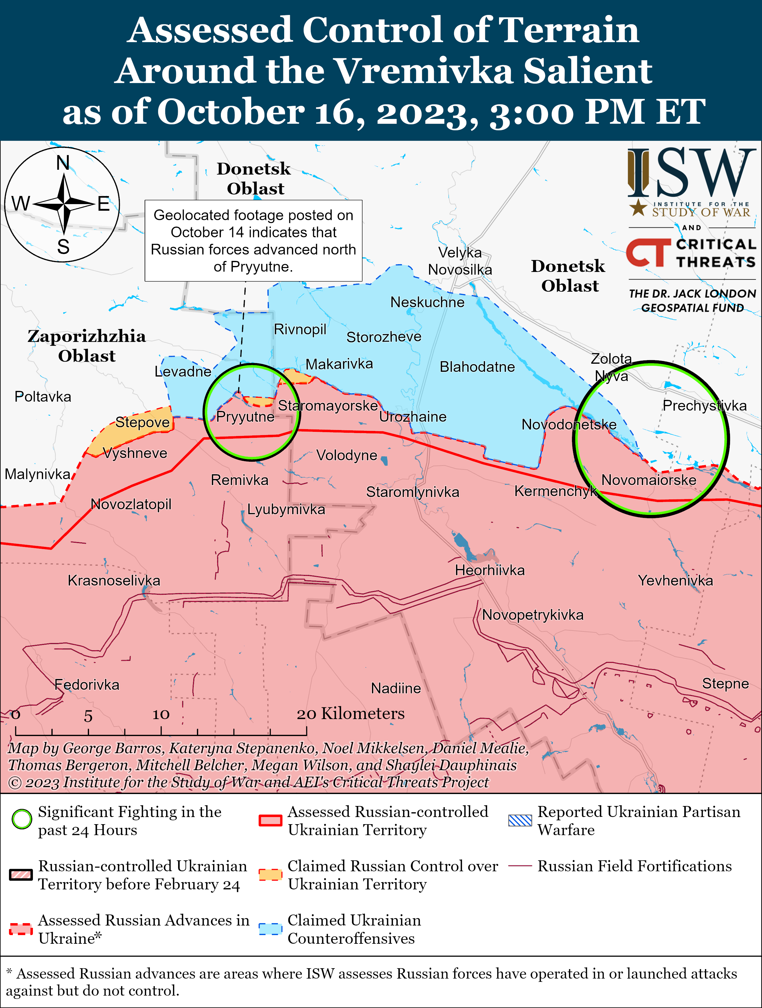 ЗСУ продовжили наступальні операції у напрямку Мелітополя: карти ISW