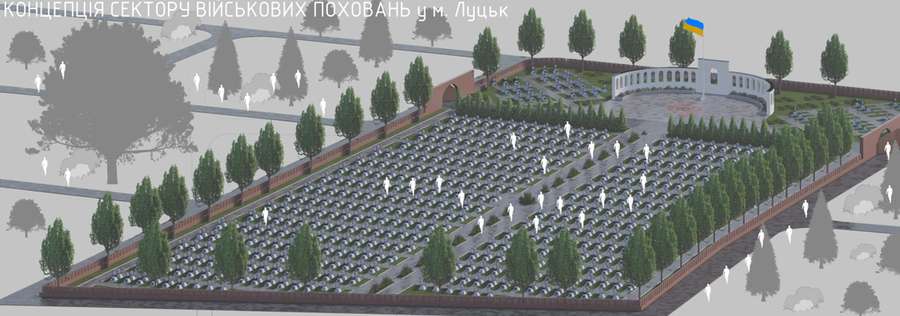 Більше нагадує сквер, ніж цвинтар: створили особливі проєкти для військових поховань (фото)