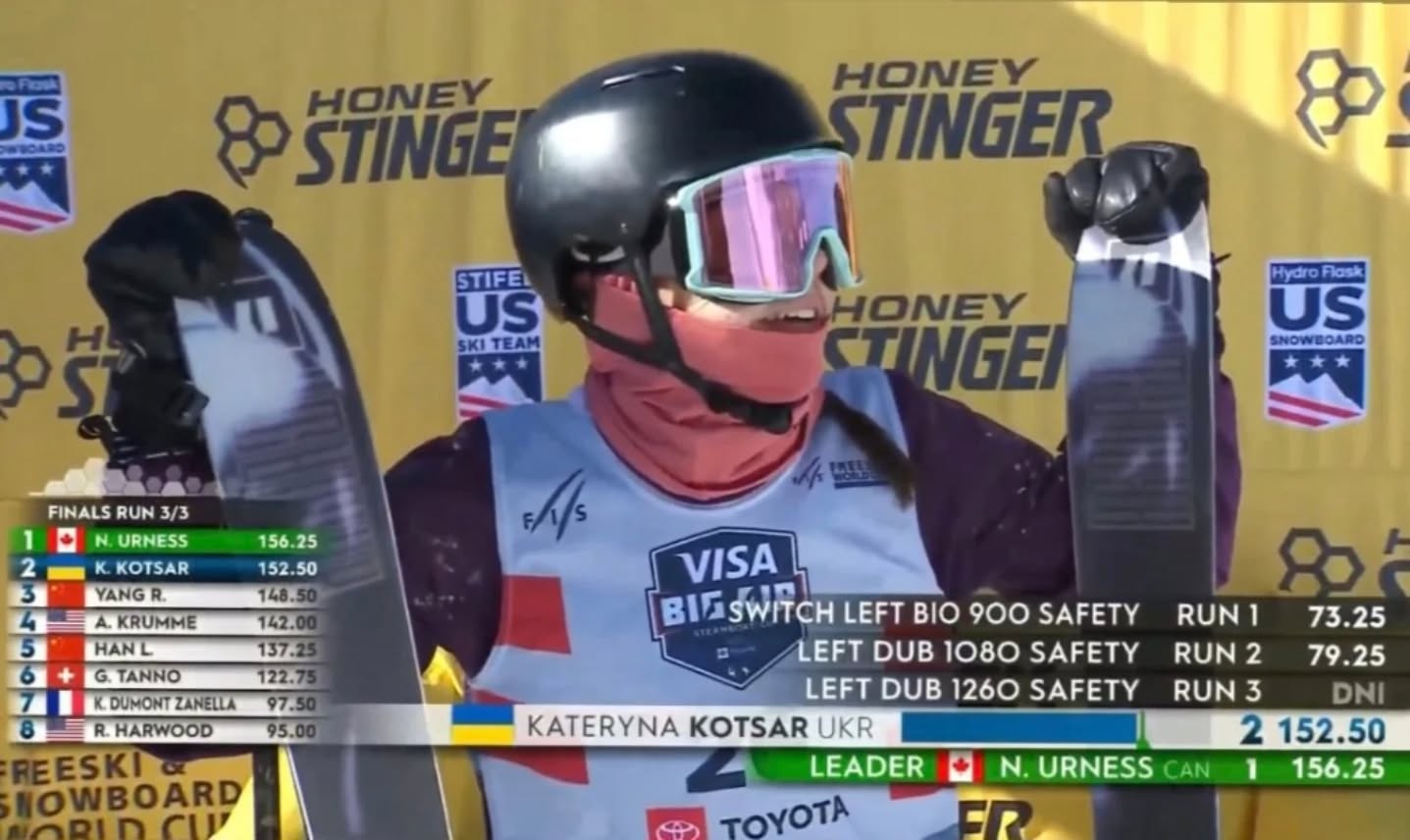 Історичний успіх у фристайлі: українка вперше злетіла на подіум Кубка світу в екстремальному виді