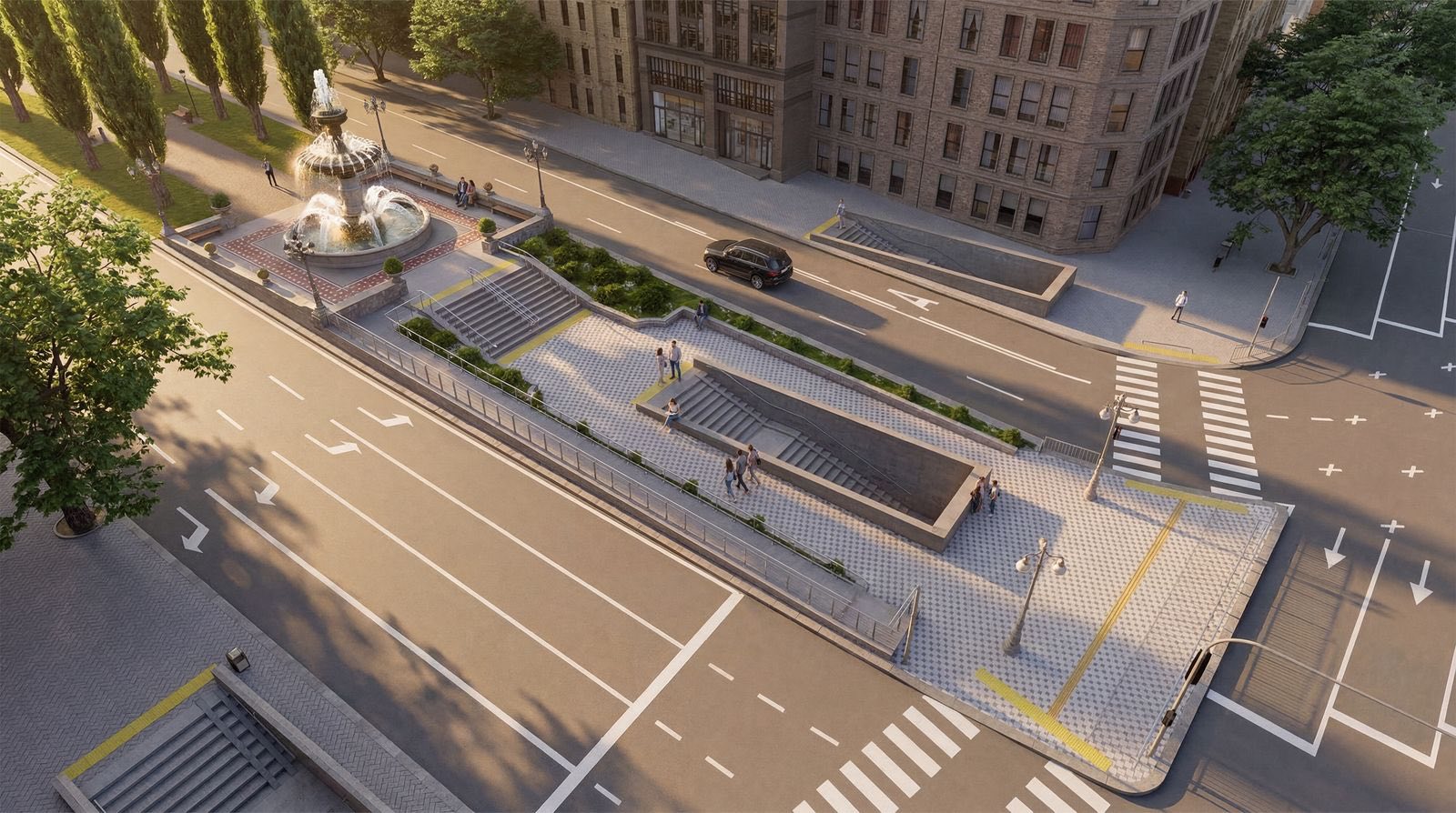 В центре Киева появится зона отдыха с огромным фонтаном: первые фото проекта