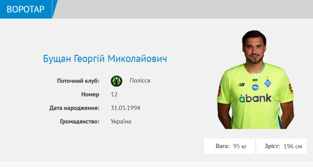 Бущан повернувся в УПЛ і став гравцем конкурента "Динамо"