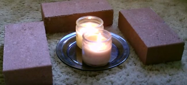 Проста пічка власними руками: зі свічок, цегли та квіткових горщиків