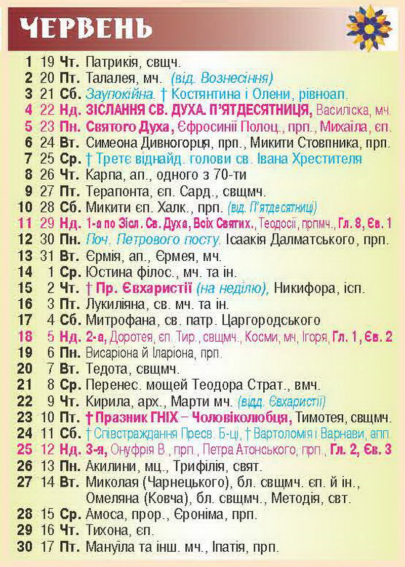 Церковні свята червня 2023: коли Трійця та інші важливі події