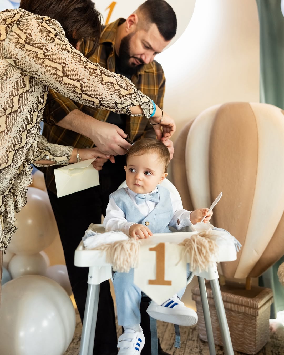 Дружина Козловського показала зворушливі фото зі святкування дня народження синочка Оскара