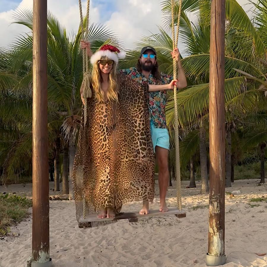 Гайді Клум засвітилась у блискучих різдвяних вбраннях під час святкування (відео, фото)