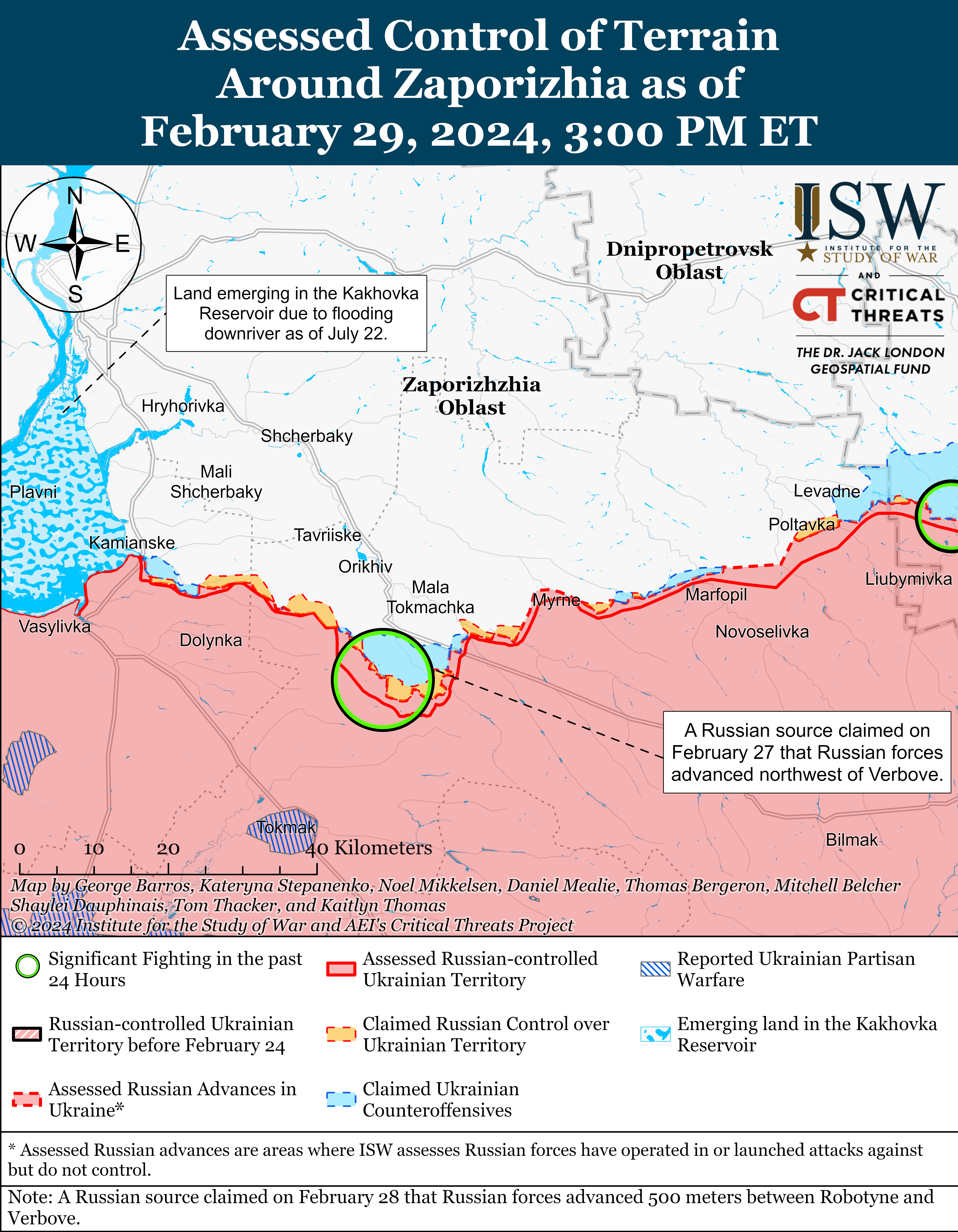 ЗСУ завадили росіянам закріпитися на захід від Авдіївки: карти ISW