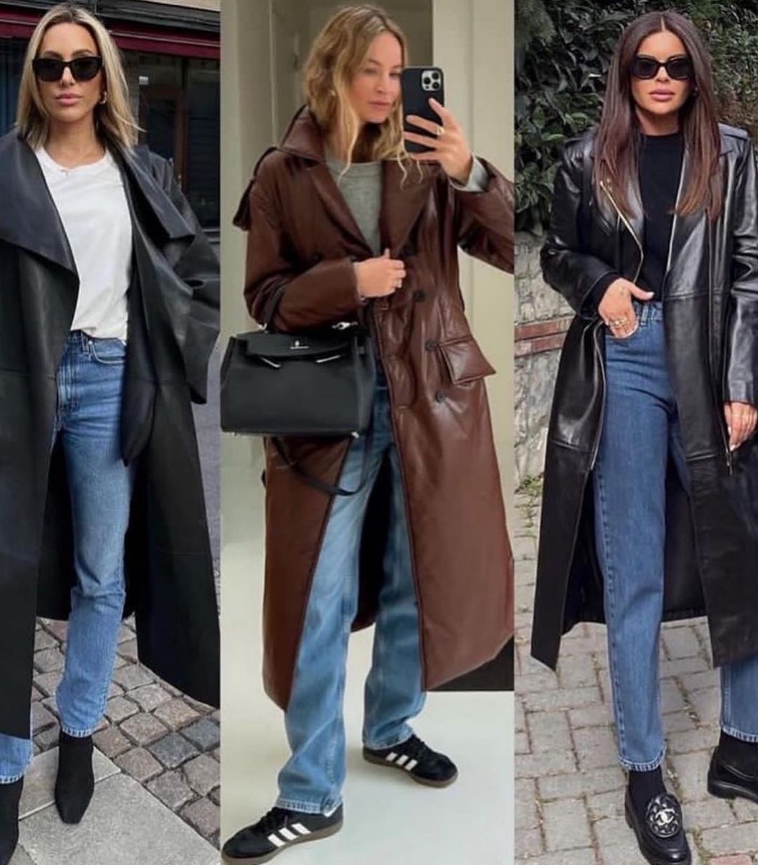 Как носить кожаные вещи весной 2023, чтобы выглядеть мегастильно: фотоподборка