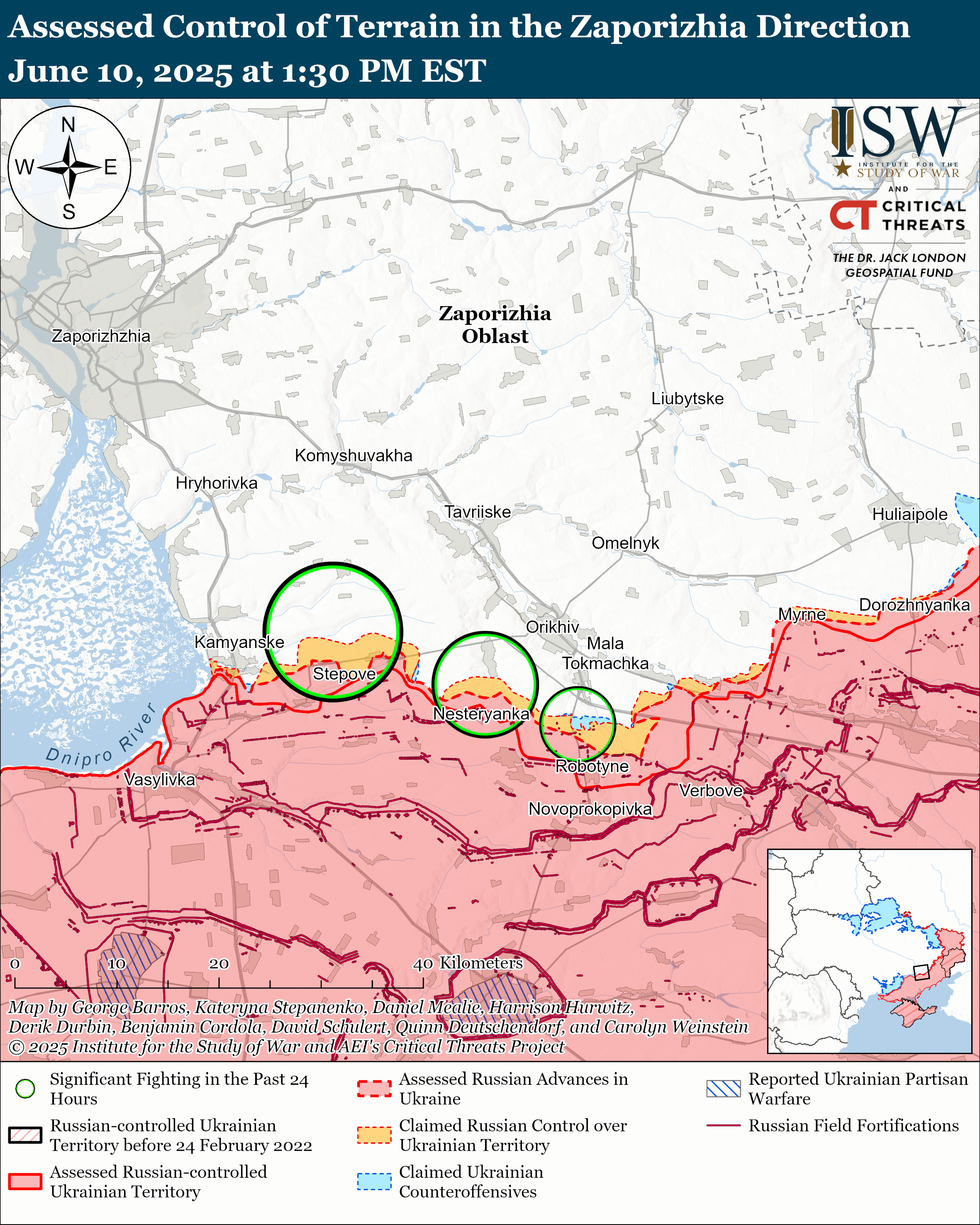 Просування ЗСУ і штурми росіян: нові карти боїв від ISW