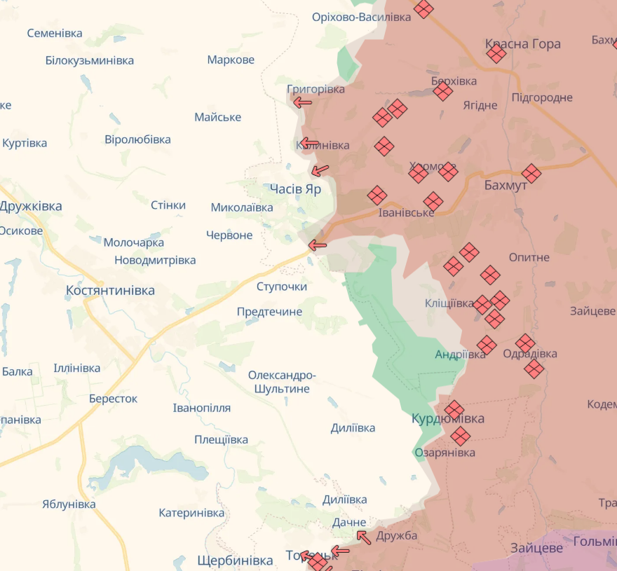 У ЗСУ розповіли, яка ситуація в районі Часового Яра та з трасою на Костянтинівку