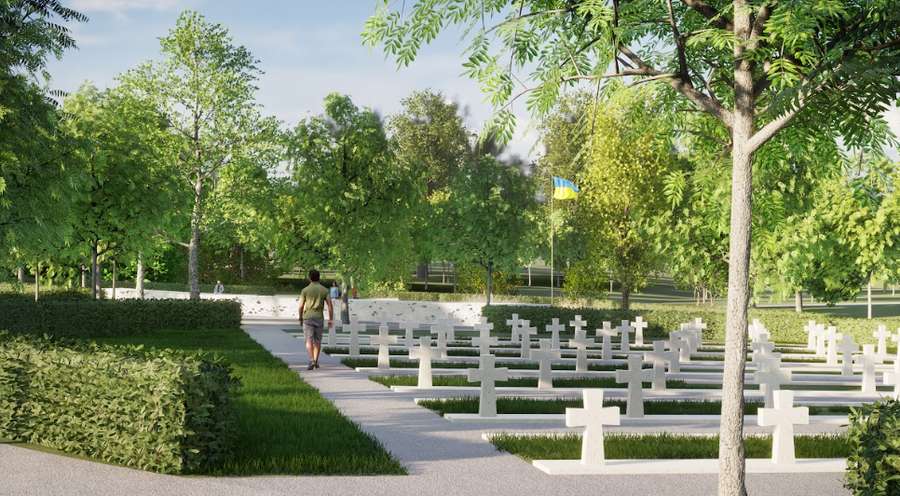 Більше нагадує сквер, ніж цвинтар: створили особливі проєкти для військових поховань (фото)